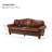 Eugene 81" Traditional Genuine Leather Sofa-2064026866