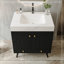Meuble-lavabo avec lavabo, 2 portes et tiroir inférieur-700797456