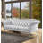 Somona Rolled Arm Sofa in Metallic Silver