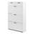 3 Shoe Storage Flip Drawers And 2 Small Drawers Shoe Cabinet White