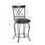 Ensemble de deux petites chaises de bar brunes de 38 po