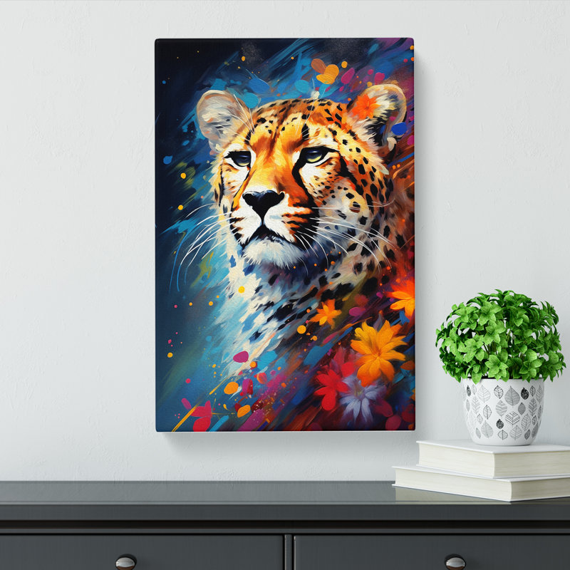 Cheetah Modern - Wrapped Canvas, 76cm H x 50cm W x 3cm D