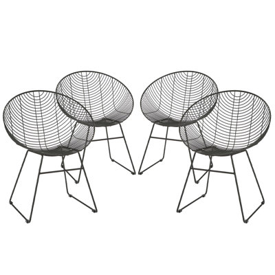 46.5cm H Cross Back Side Chair