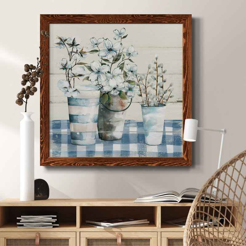 Ocean Tides - Peinture sur toile encadrée, H 31,5 po x l 31,5 po x P 1,5 po, Érable encadré
