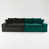Black/Green Velvet