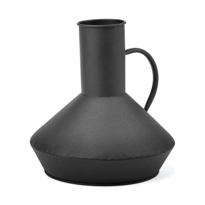 Urne en métal noire 8,1 po