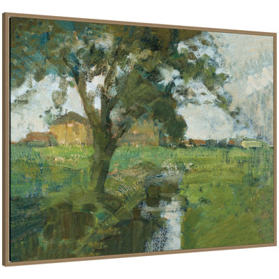 «Farm Landscape Piet Mondrian» par Nostalgia Prints, reproduction d'art sur toile encadrée