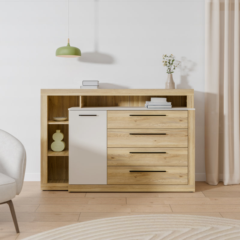160.5 cm W Chest of 4 Drawers
