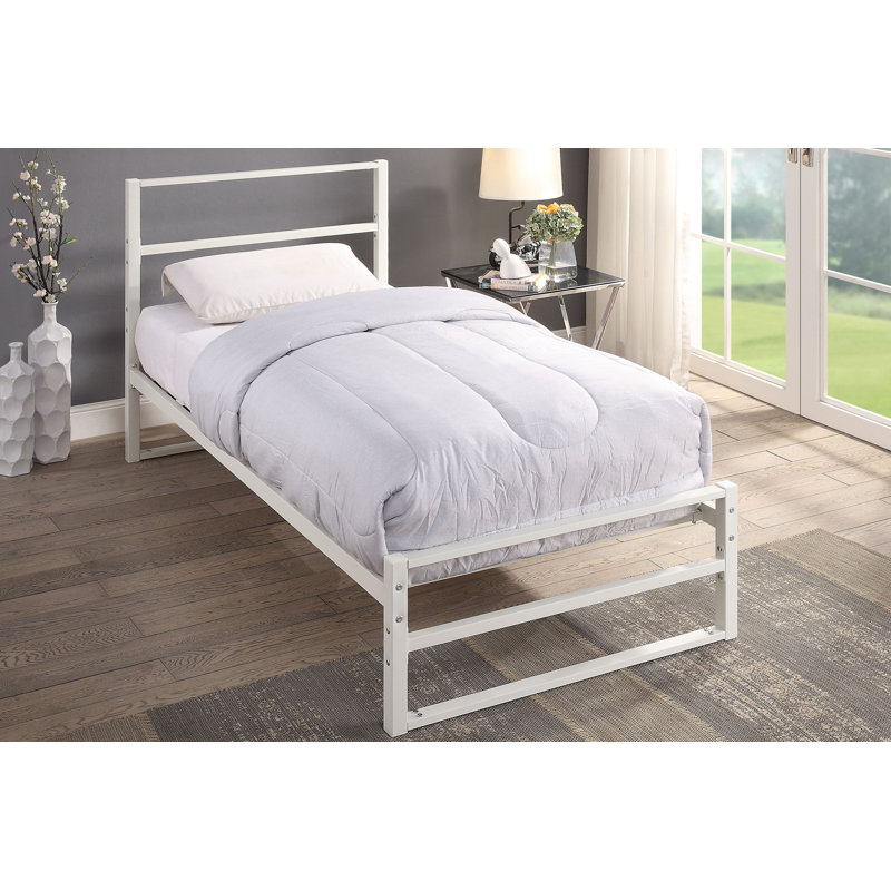 Clermont Bed, White, Single (3'), No Mattress
