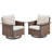6 Piece Wicker/Rattan Sofa Seating Group With Cushions-1673012658