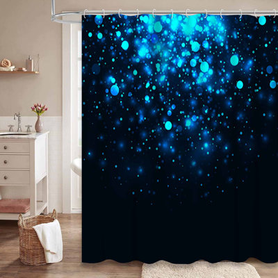 Rideau de douche avec 12 crochets