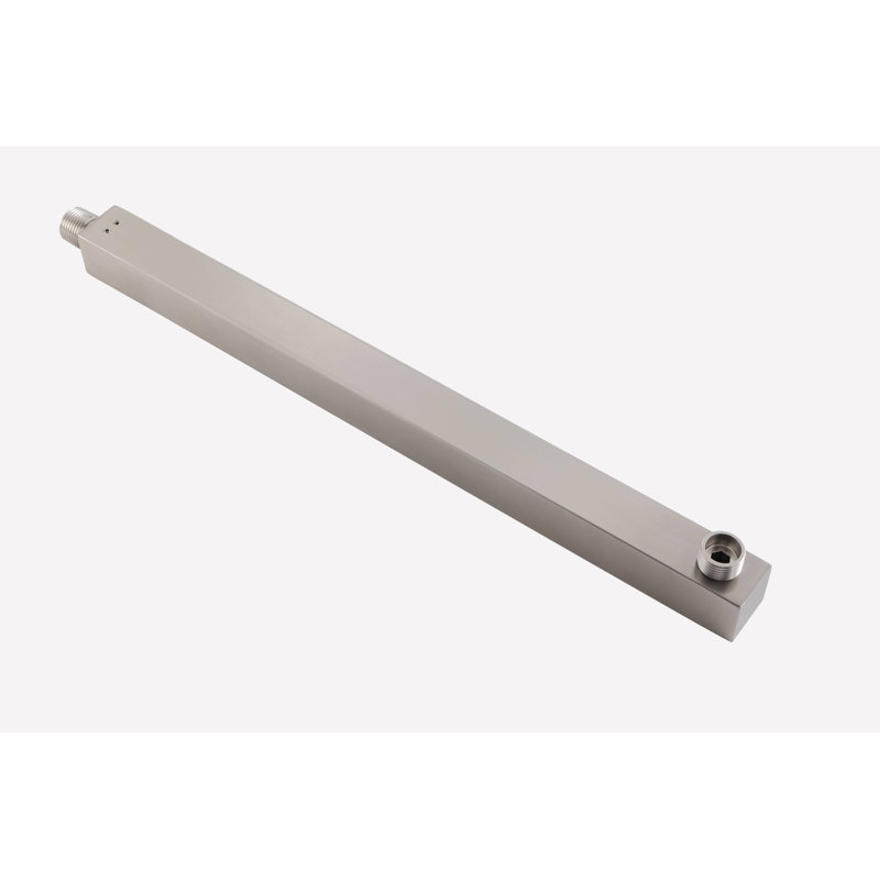 Système de douche complet à contrôle de volume à del numériques avec soupape d’ébauche, Nickel brossé