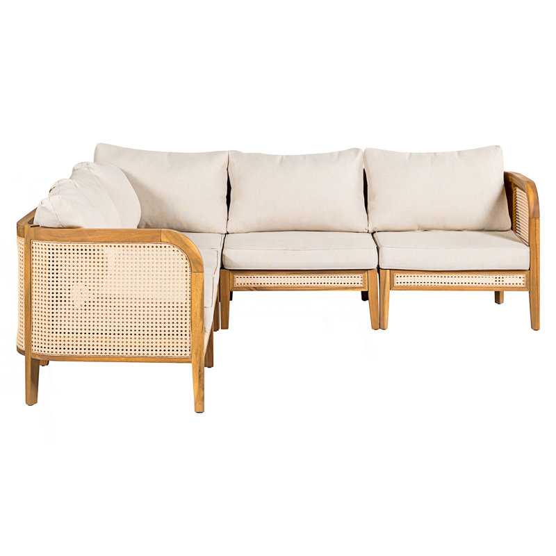 Outdoor 5 Seater V-Shaped Sofa