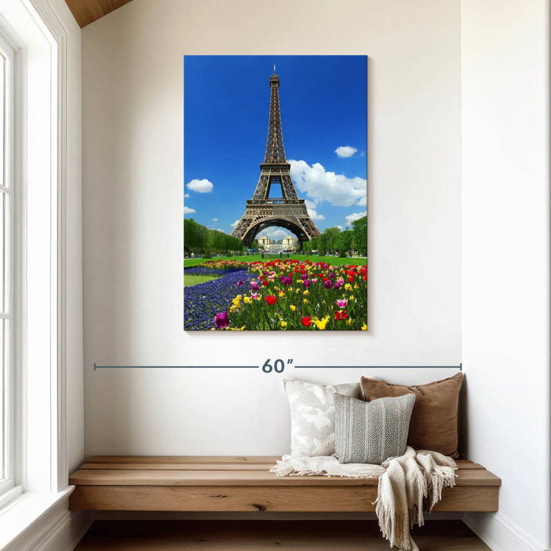 Aime Eiffel Tower At Springtime, 45" H x 30" W