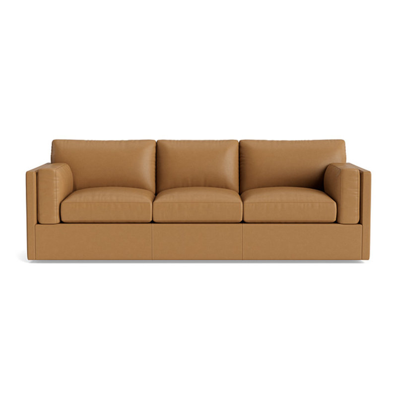 Fairfax Leather Sofa (95"), Leather - Butterscotch