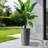 2 Pack Tall 21.7 In Planters For Outdoor Plants Modern Tall Square Planter Box Indoor Outdoor Porch Patio Flower Pot Modern Big Tapered Matte Tree Flower Pot For Garden, (Grey)-588830264