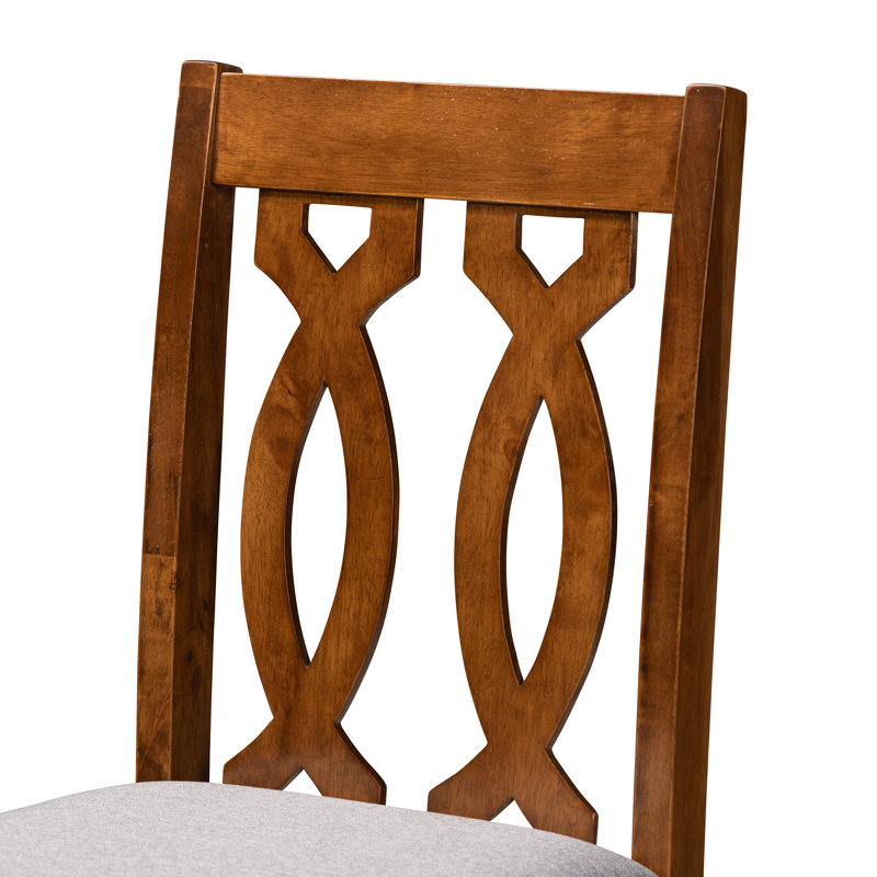 Upholstered Counter Stool with Solid Wood Frame