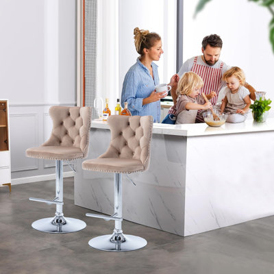 Tabouret pivotant à hauteur réglable Hukam