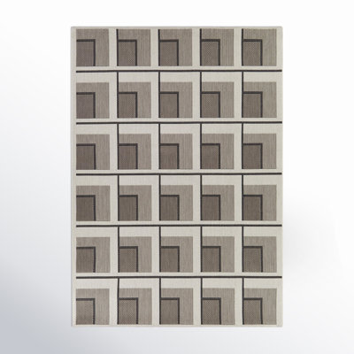 Kamran Geometric Indoor / Outdoor Rug