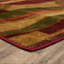 Tapis rouge / orange touffeté à la main à motif abstrait Workington-1088145269