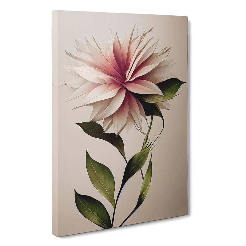 The Appealing Flower - Wall Art, Wrapped Canvas, 50cm H x 35cm W, No Matte