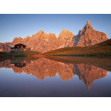 Dolomites, Italy, Pale Di San Martino Sunset Print by Frank Peters