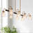 Joyee 8 - Light Dimmable Cracked Linear Dining Room Chandelier UL Certified
