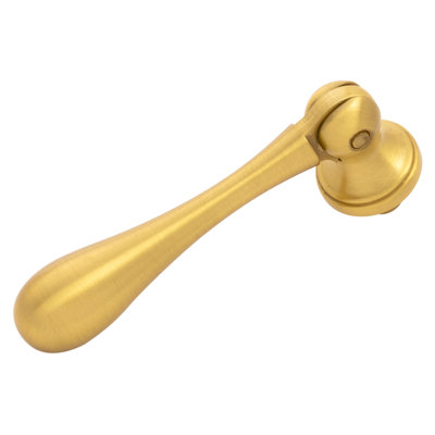 Poignée suspendue Bijou Dew Collection - Poignée d'armoire 2 1/2 po x 1/2 po en laiton doré brossé - Quincaillerie transitionnelle pour tiroirs et armoires