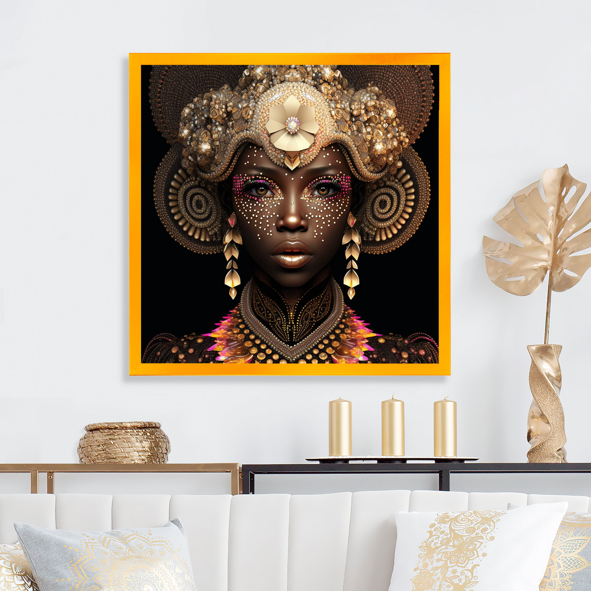 Dakota Fields Exquiste African Woman Design V On Canvas Print | Wayfair