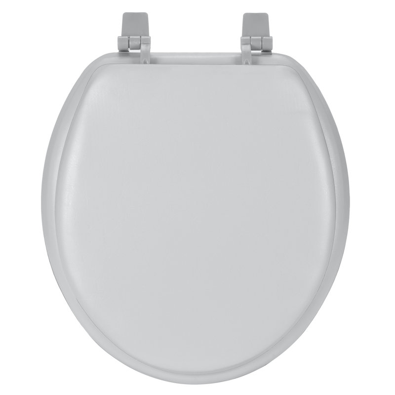 Fantasia Round Toilet Seat and Lid, Silver
