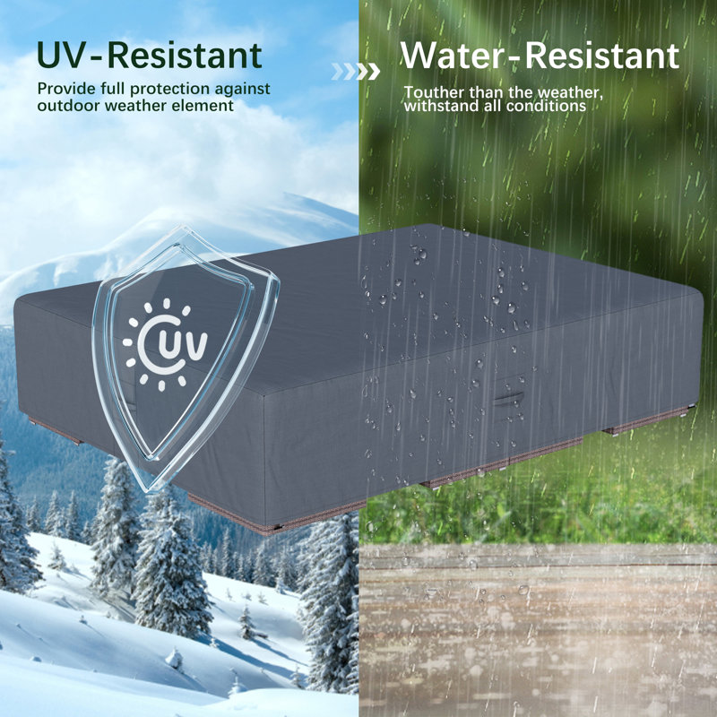 Housse de mobilier d'extérieur imperméable et robuste 600d 