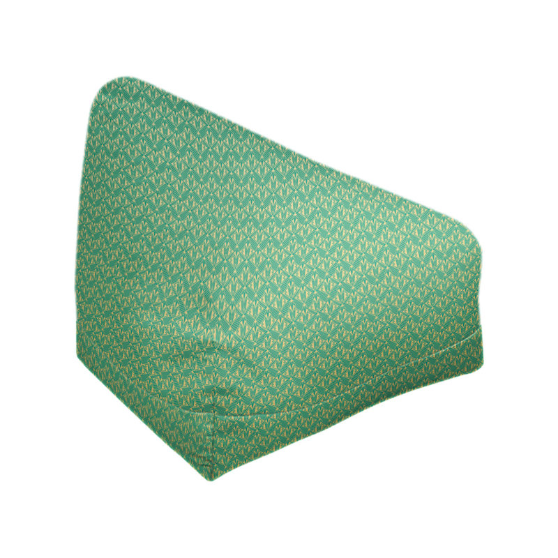 Petite chaise à sacs à billes & Leffel, Pas de bourre, Vert / Jaune, H 86 po x L 2 po x P 43 po