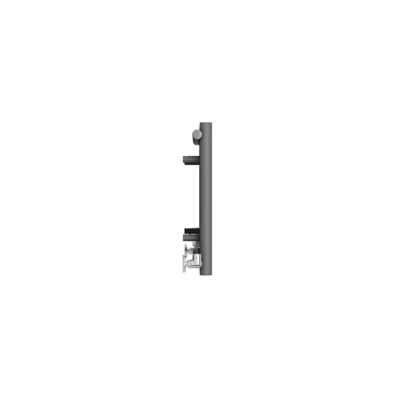 Rolo Room Cylindrical Bar Designer Radiator, Dark Grey
