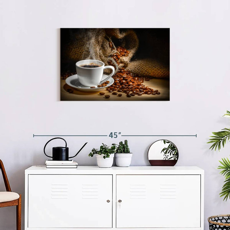 Freshly Brewed Coffee Canvas Print, 30" H x 20" W x 1.25" D