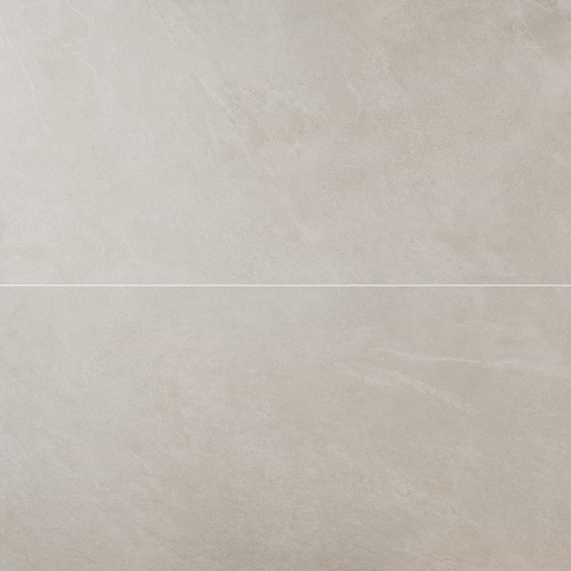 Era 24X48 Limestone Look Matte Porcelain Tile, Linen White