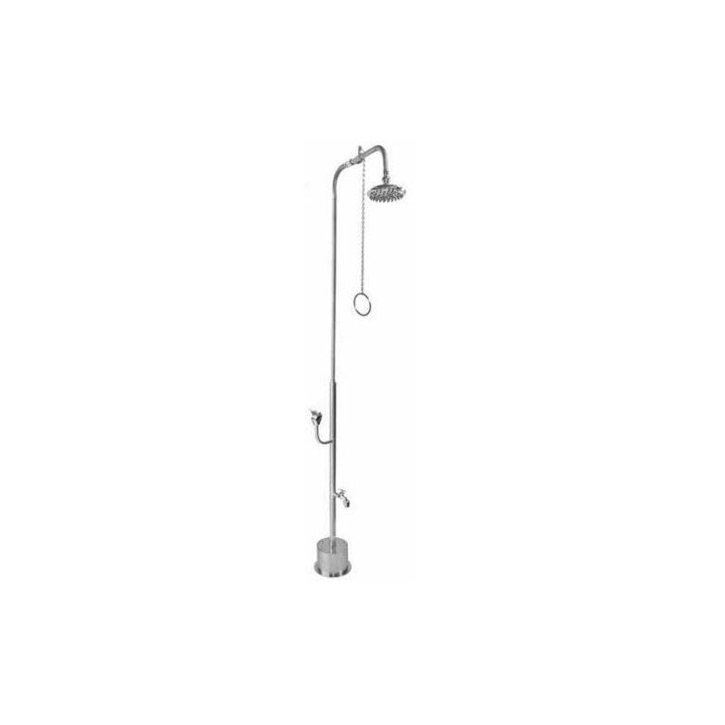 Pull Chain Freestanding Outdoor Shower