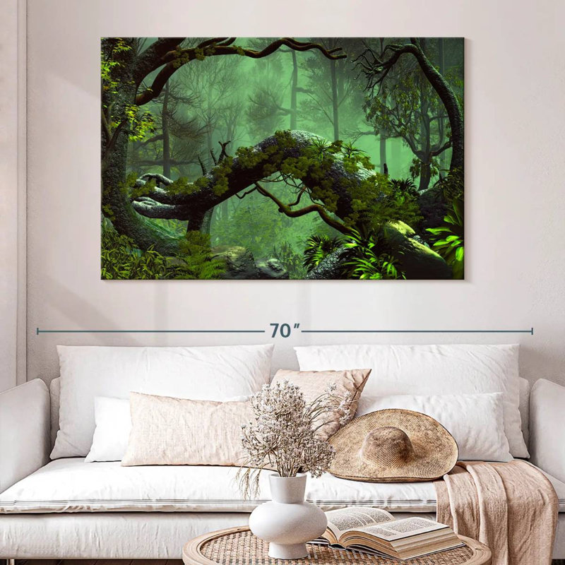 Alvord la forêt sombre, H 34 po x l 51 po
