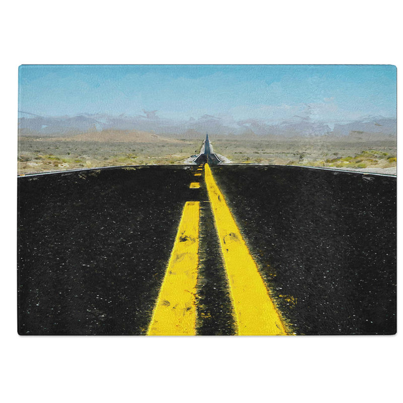 Glass Horizon of Nevada in Abstract Chopping Board, 28.5 cm W x 20 cm L