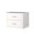 White 24" W X 18" D Single Vanity With Soft Close And Under Sink Alcove Bath 24"x18", Close, Notch