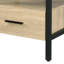 Table d'appoint en chêne et finition noire