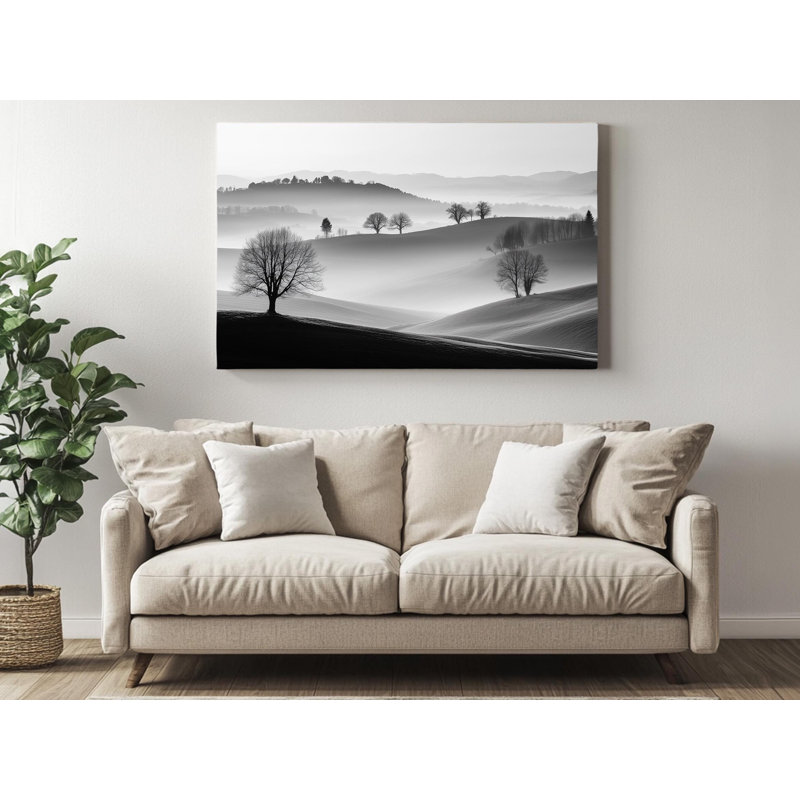 Reproduction sur toile de haute qualité - Art mural - Art - cadeau - décoration murale, reproduction de peinture sur fond noir et blanc