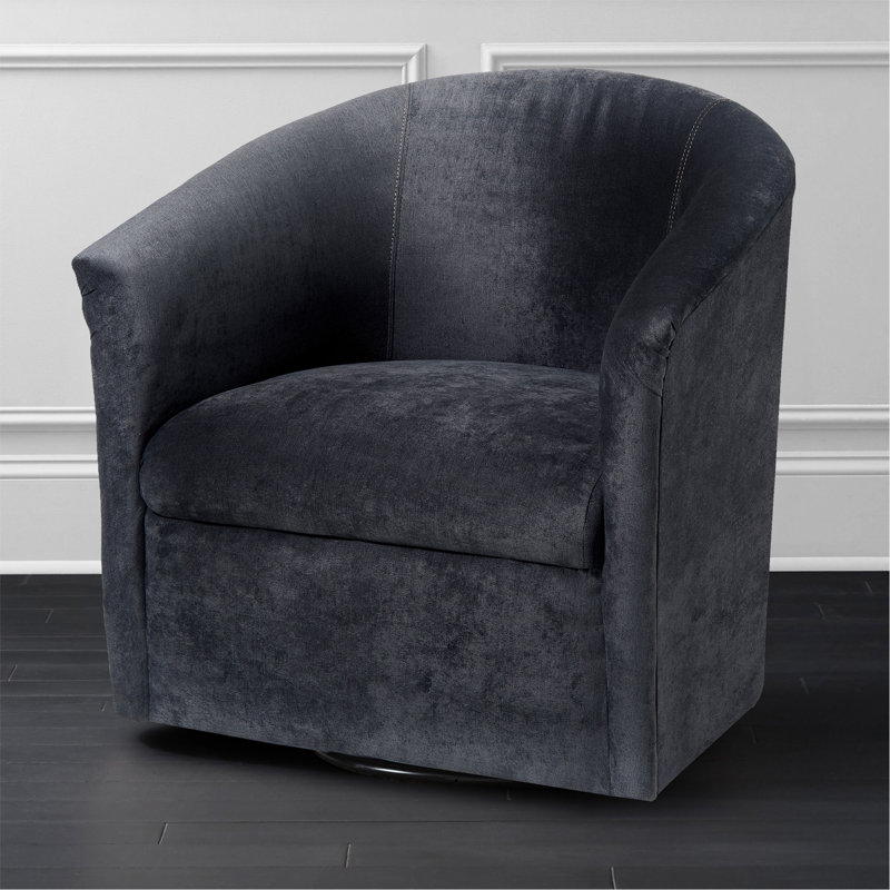 Chaise pivotante gris anthracite, Gris foncé
