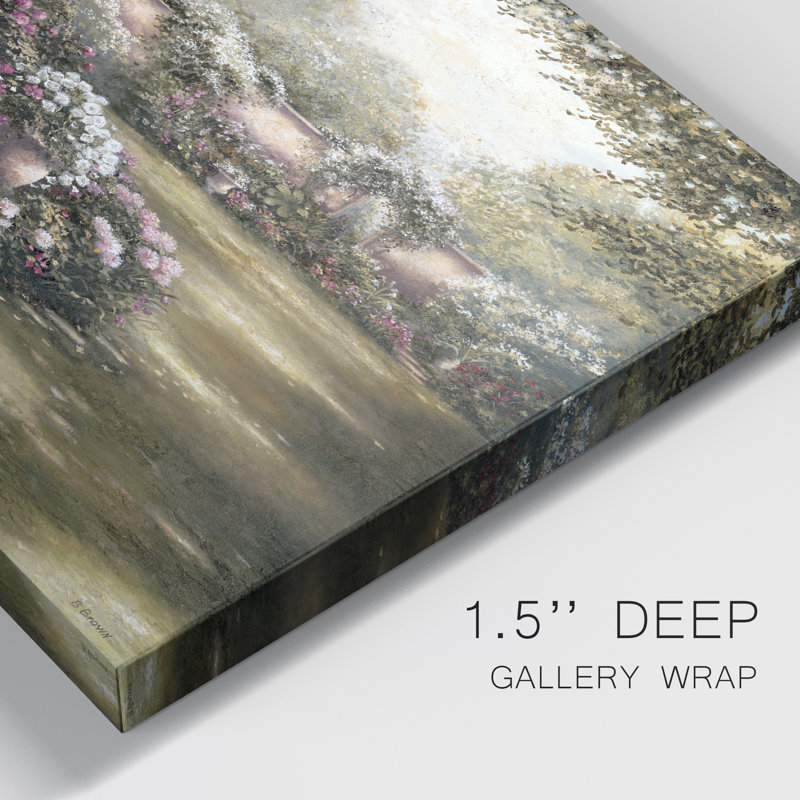 Rose Garden I - peinture sur toile tendue, H 36 po x l 24 po x P 1 po
