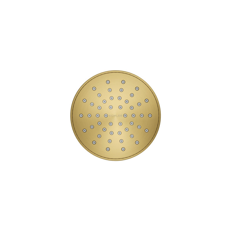 Elate Single-Function Showerhead, 1.75 Gpm, Brushed Brass
