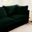 Spacieux 3 places, velours côtelé, coussin en mousse haute densité, confortable pour le salon 3 avec construction, utilisation