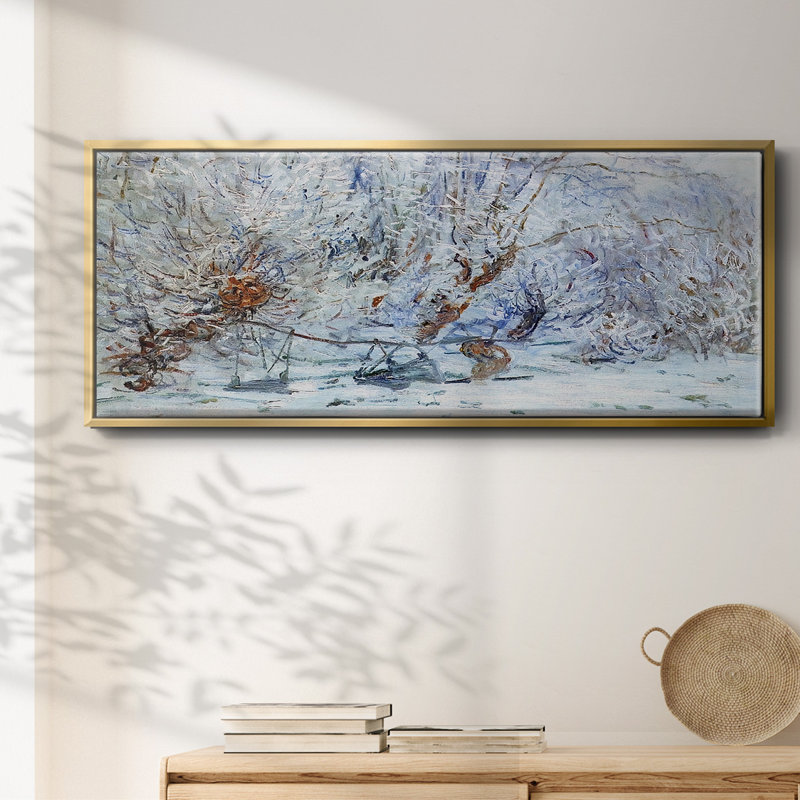 Le givre, 1885 - Toile encadrée, H 20 po x l 50 po
