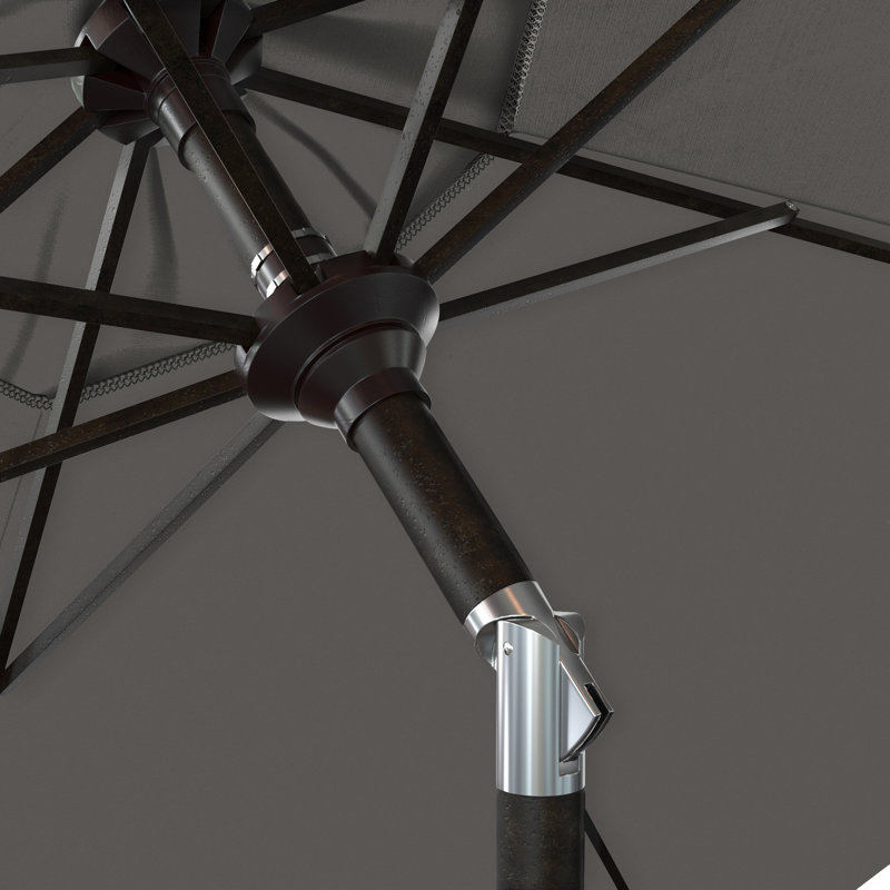 Parasol de marché 108 po Blovice, Toile gris anthracite Sunbrella®
