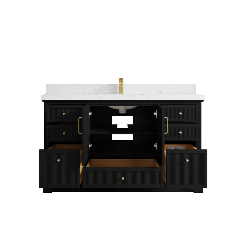 Alys 60'' Single Bathroom Vanity with Top, Empira