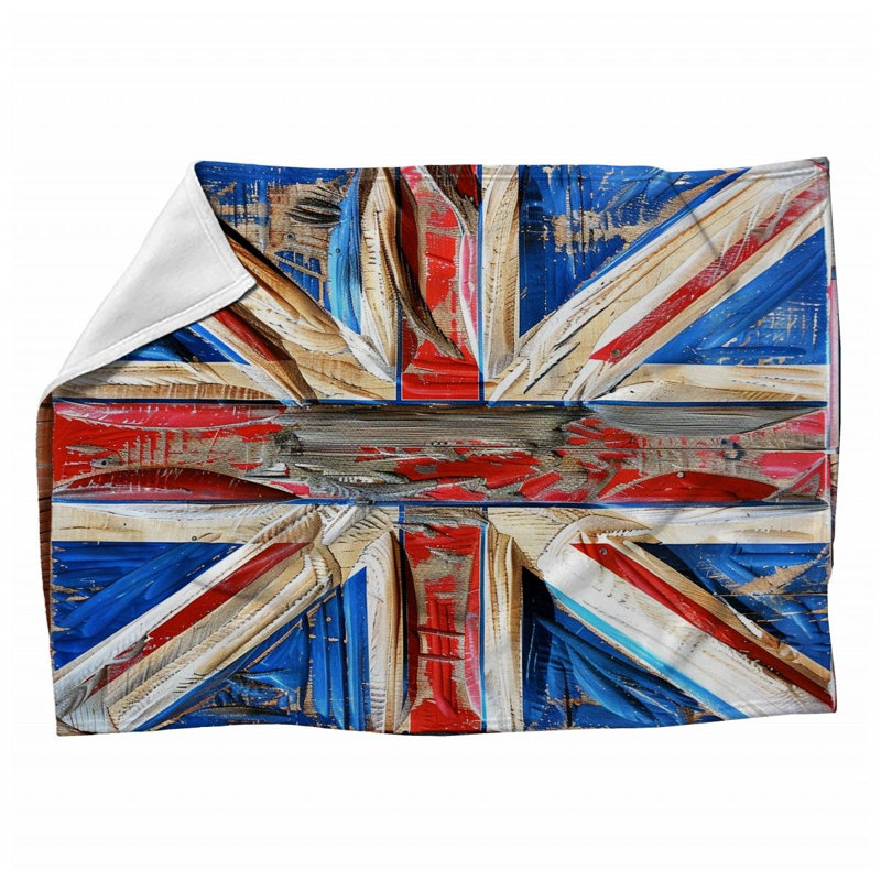 Abstract Cool Patterns Throw Blanket, 50" W x 60" L