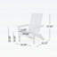 Chaises portatives en bois Adirondack, pliable moderne et rustique pour patio